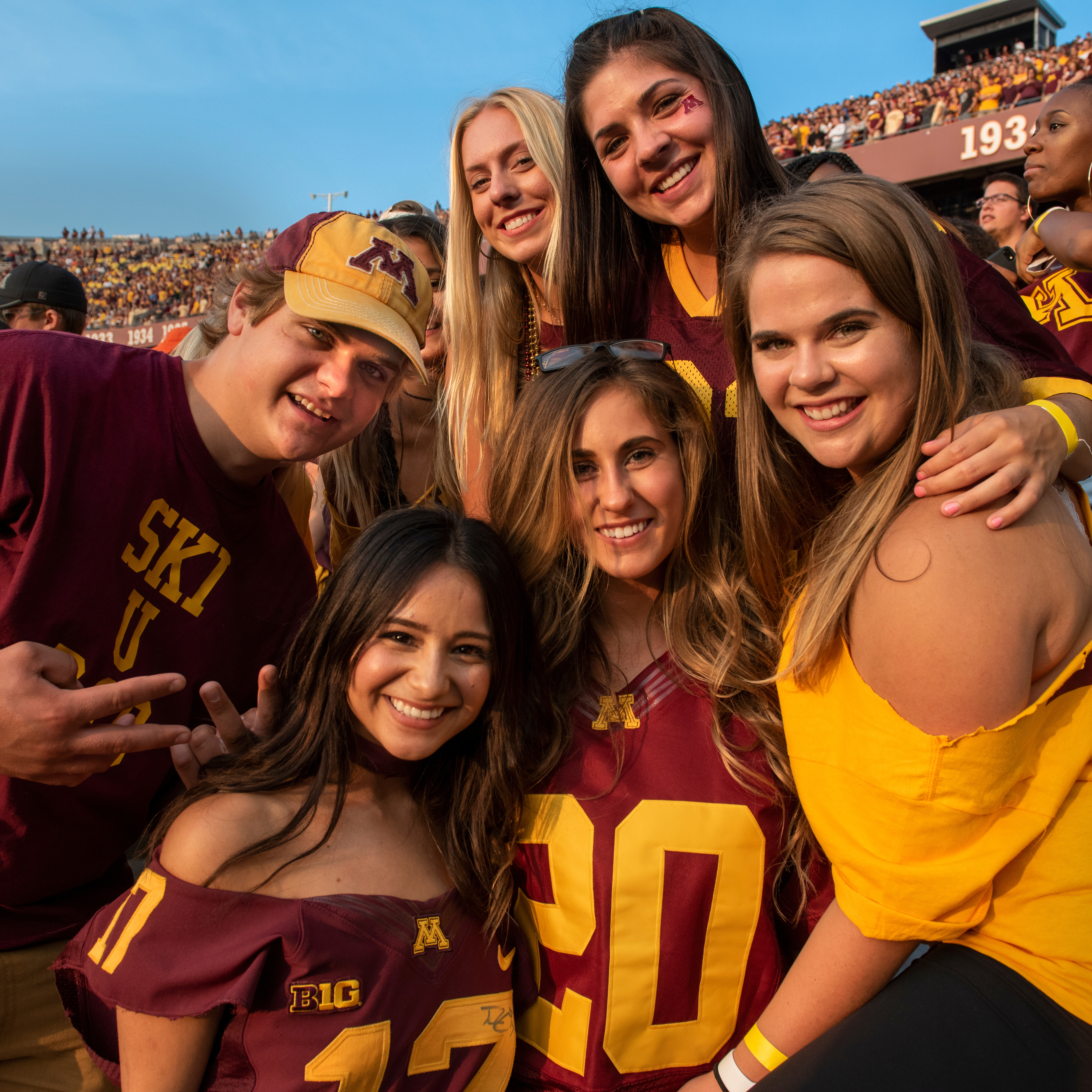 Students at a game