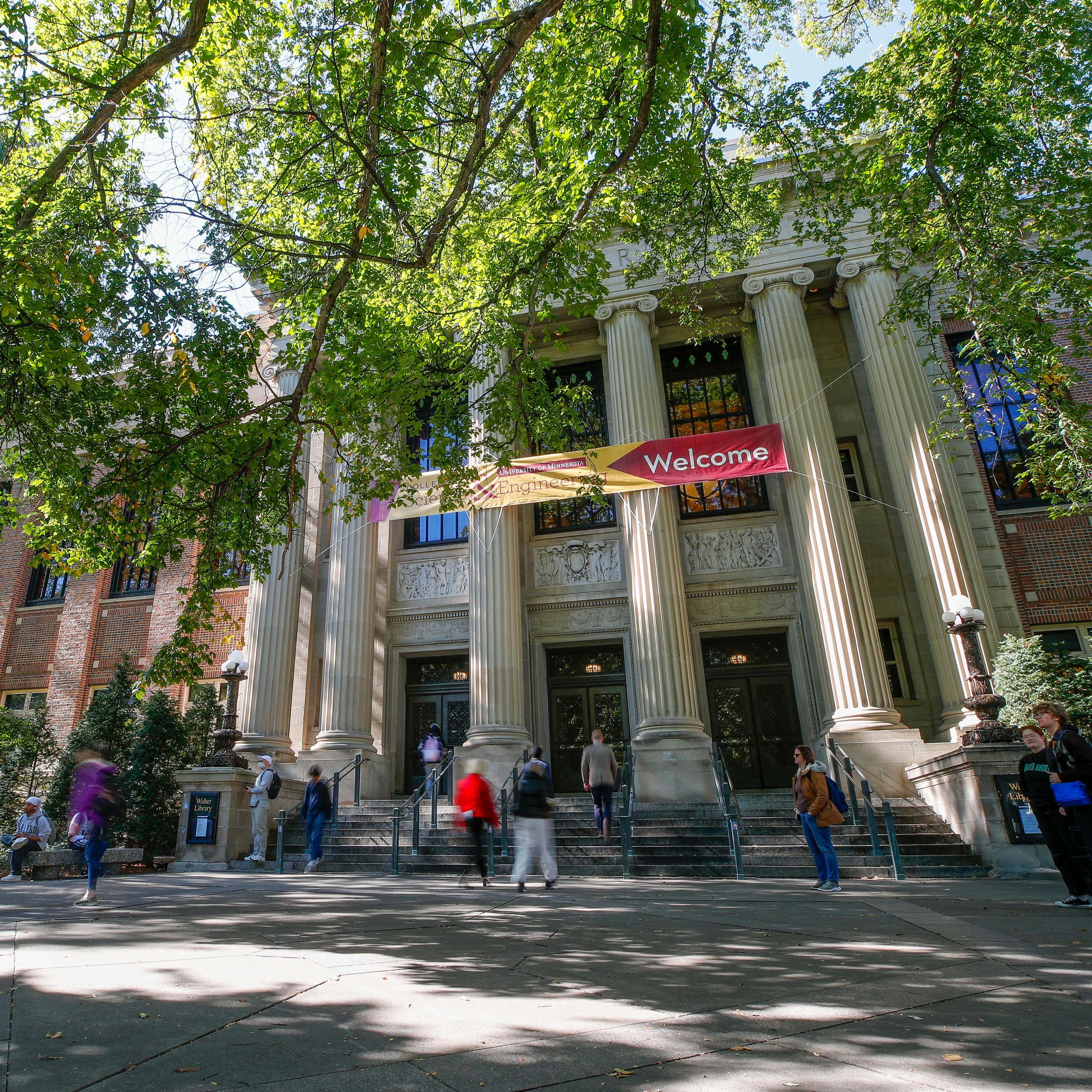 Outside of Walter Library